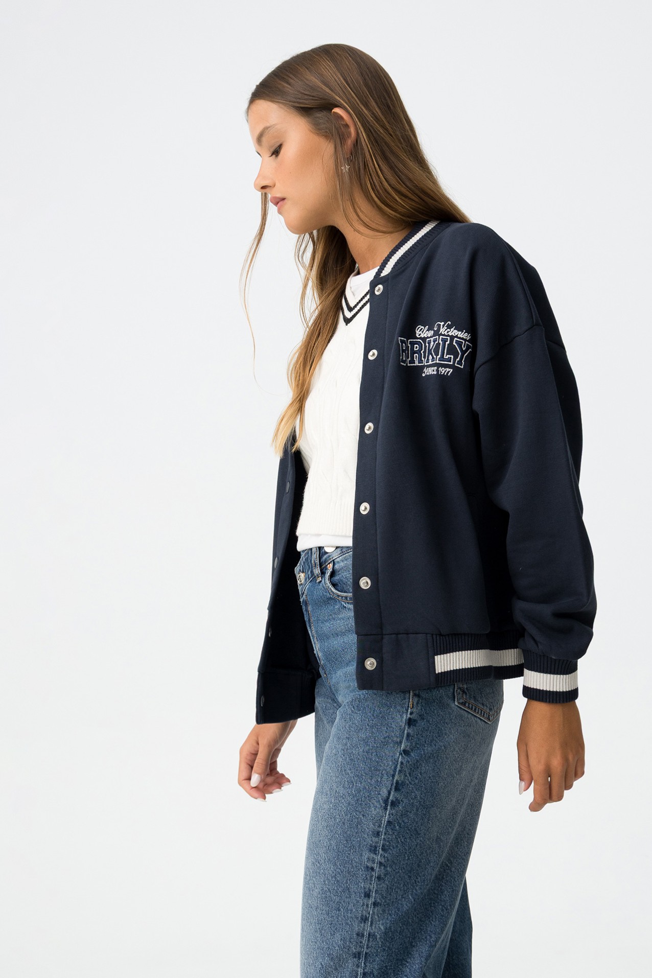 Casaco oversized varsity
