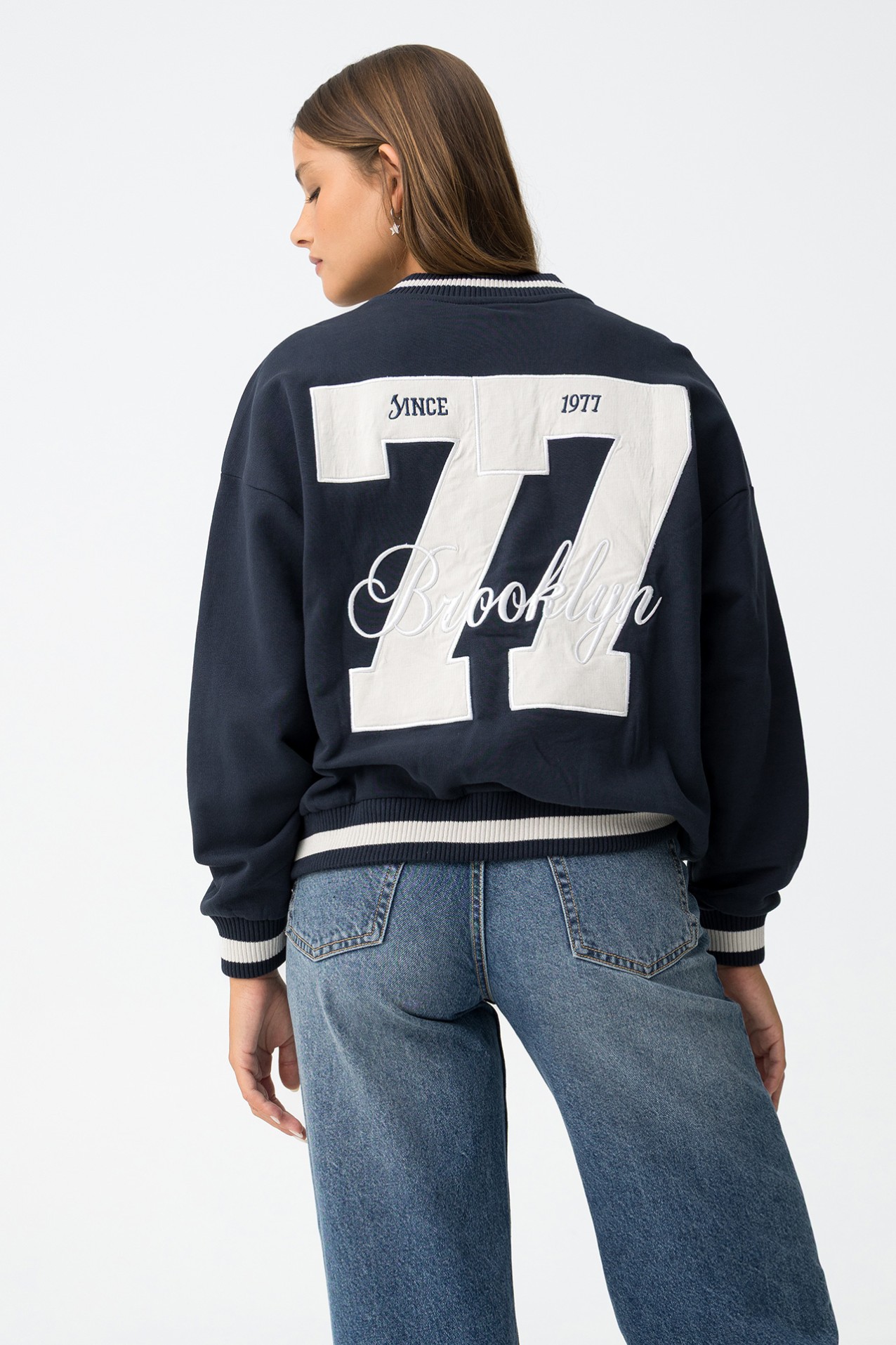 Casaco oversized varsity