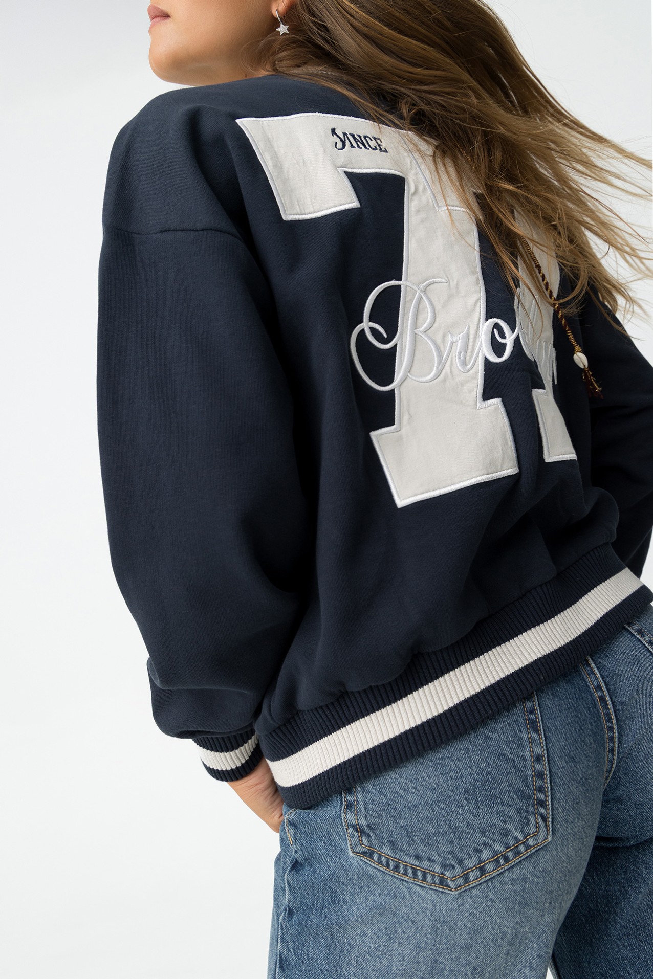 Casaco oversized varsity