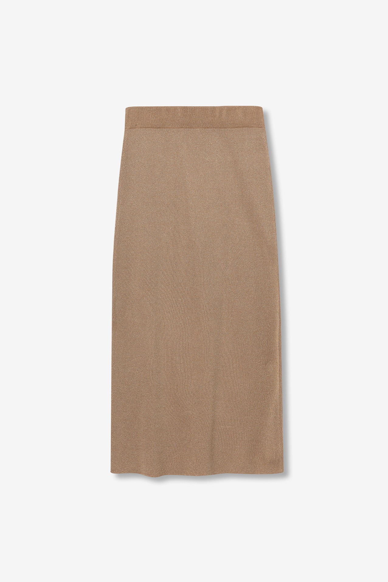 Midi Skirt with Metallic Thread