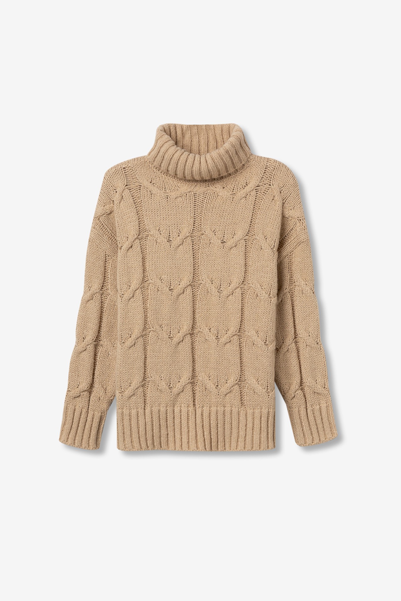 Relaxed Cable Knit Sweater