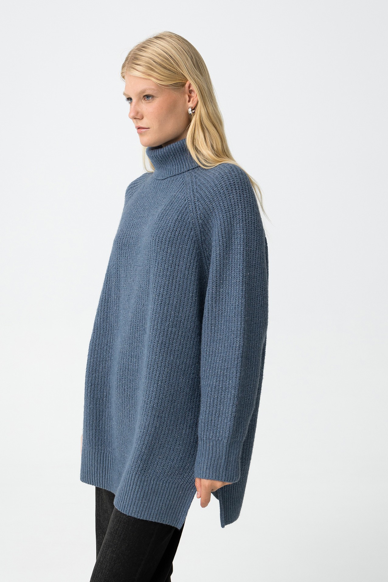 Oversized High-Neck Sweater