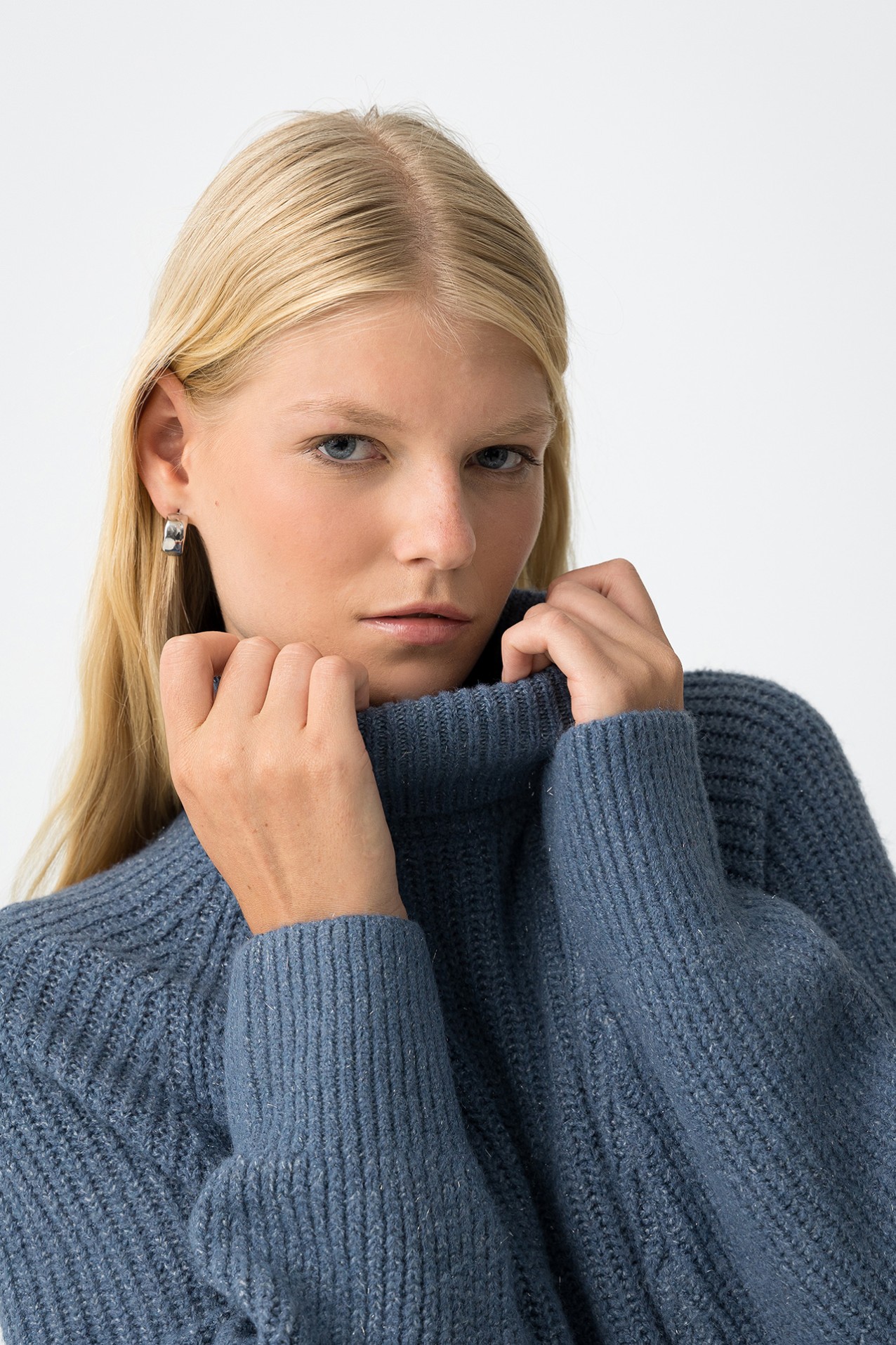 Oversized High-Neck Sweater