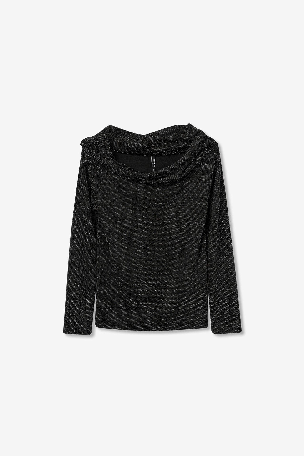 Top Hombros Descubiertos con Hilo Metalizado