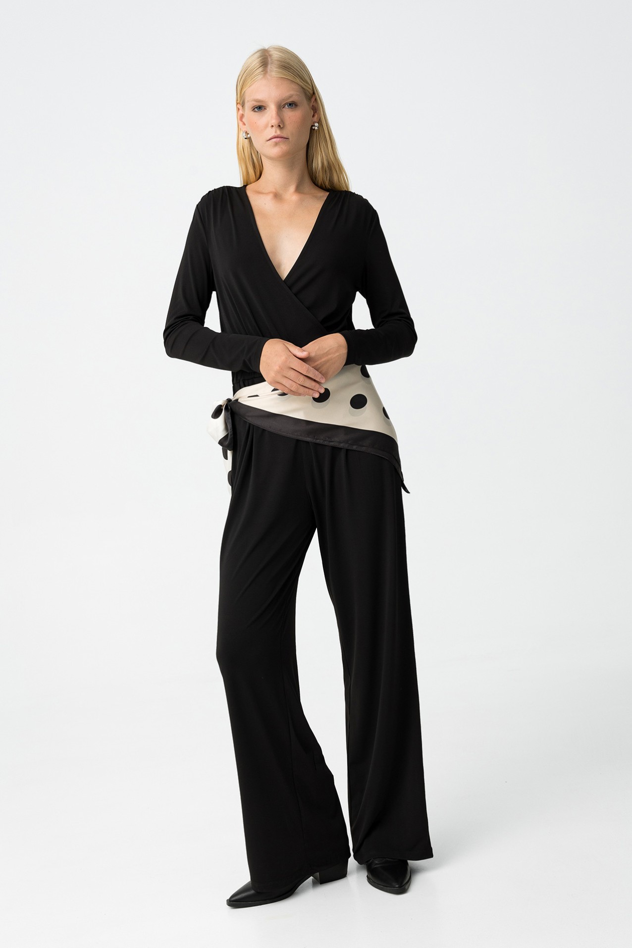 Slim Fit Jumpsuit with Belt