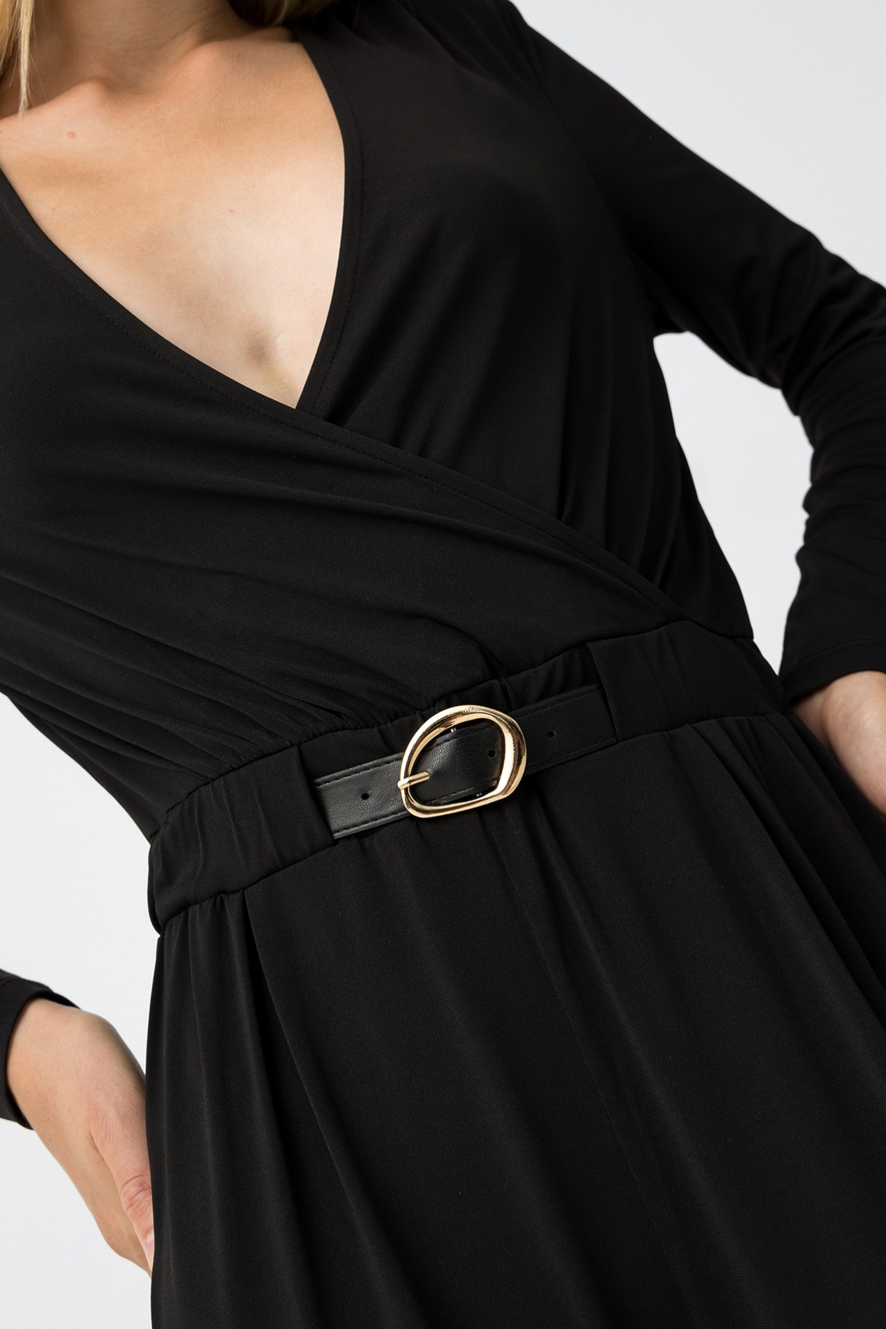 Slim Fit Jumpsuit with Belt