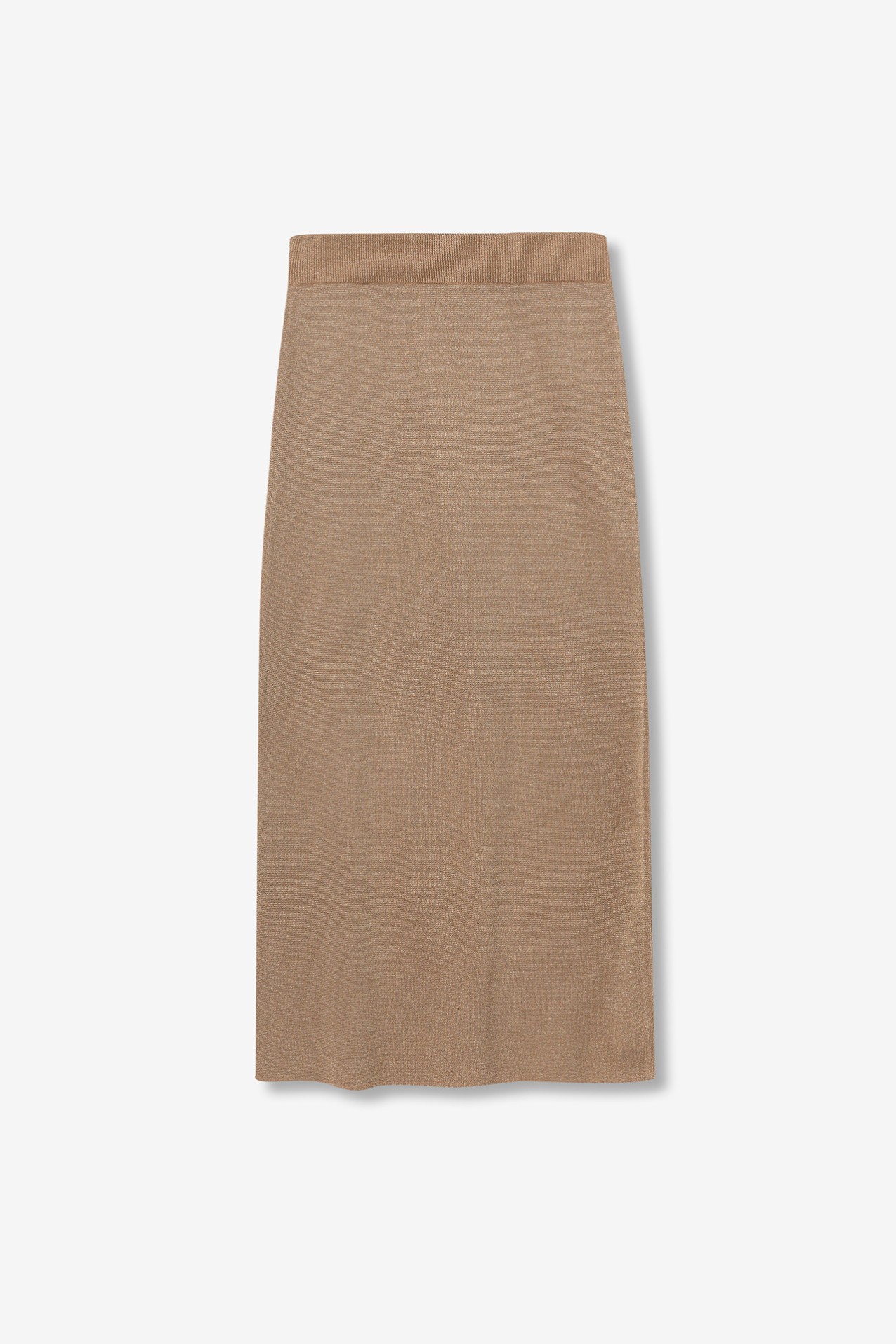 Midi Skirt with Metallic Thread