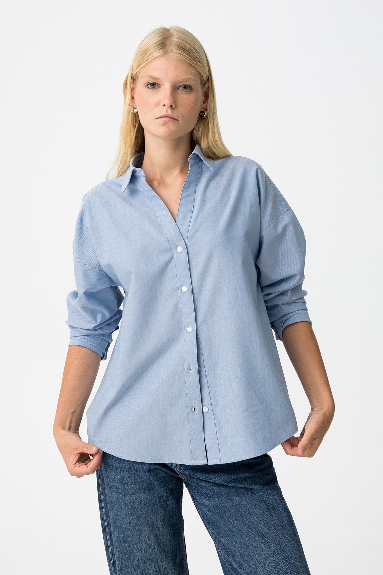 Camisa Relaxed Decote V