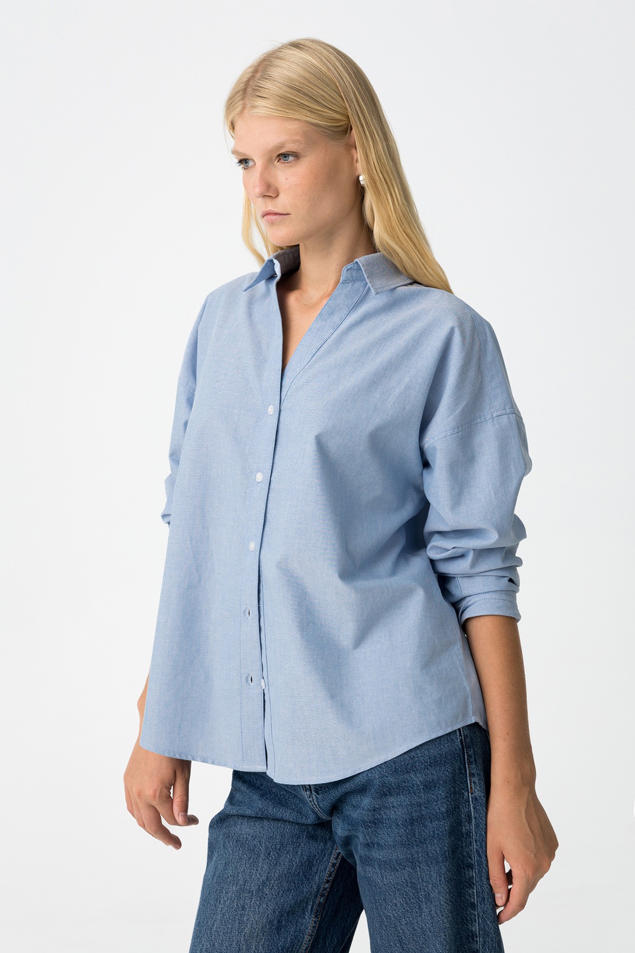 Camisa Relaxed Decote V