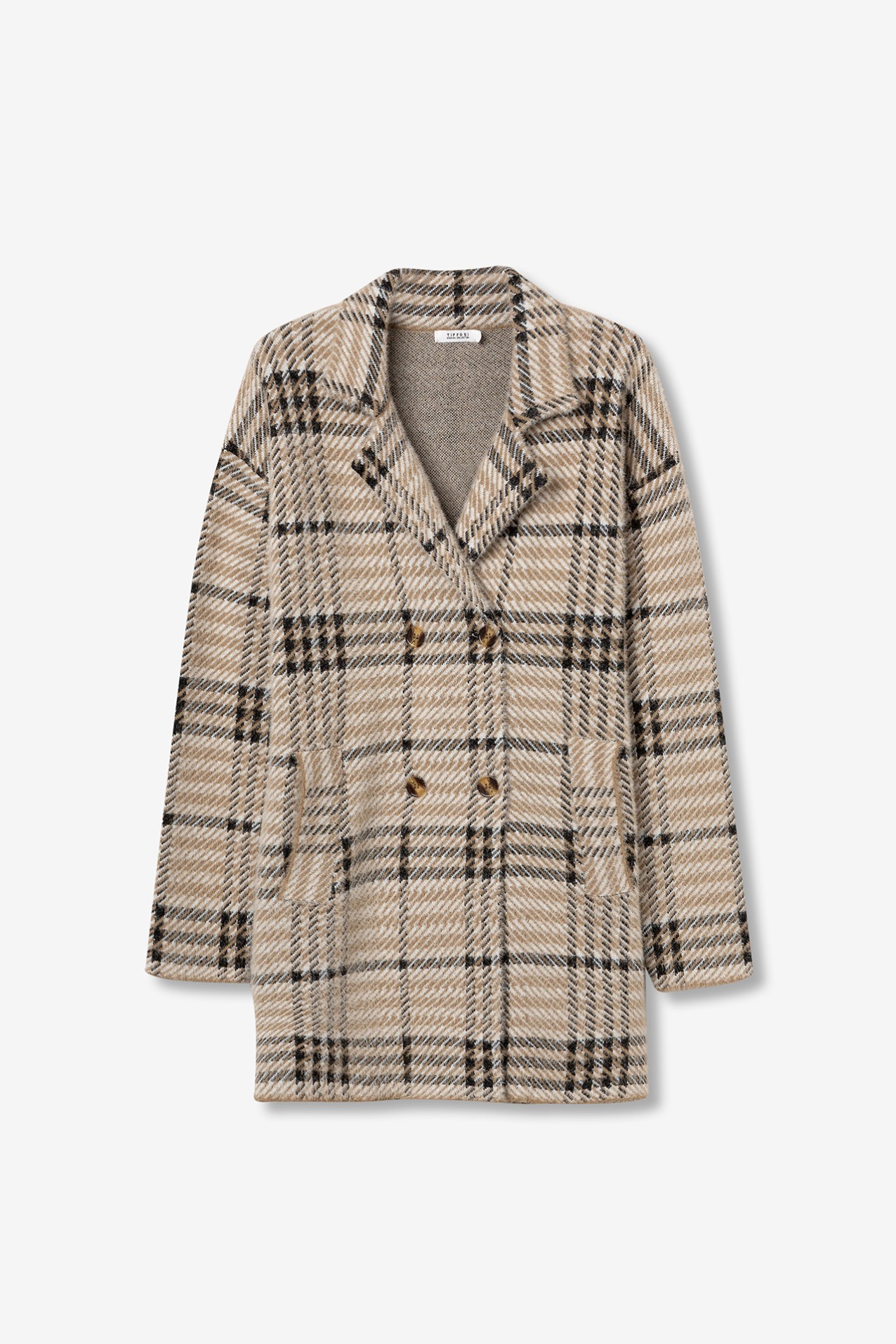 Relaxed fuzzy knit cardigan