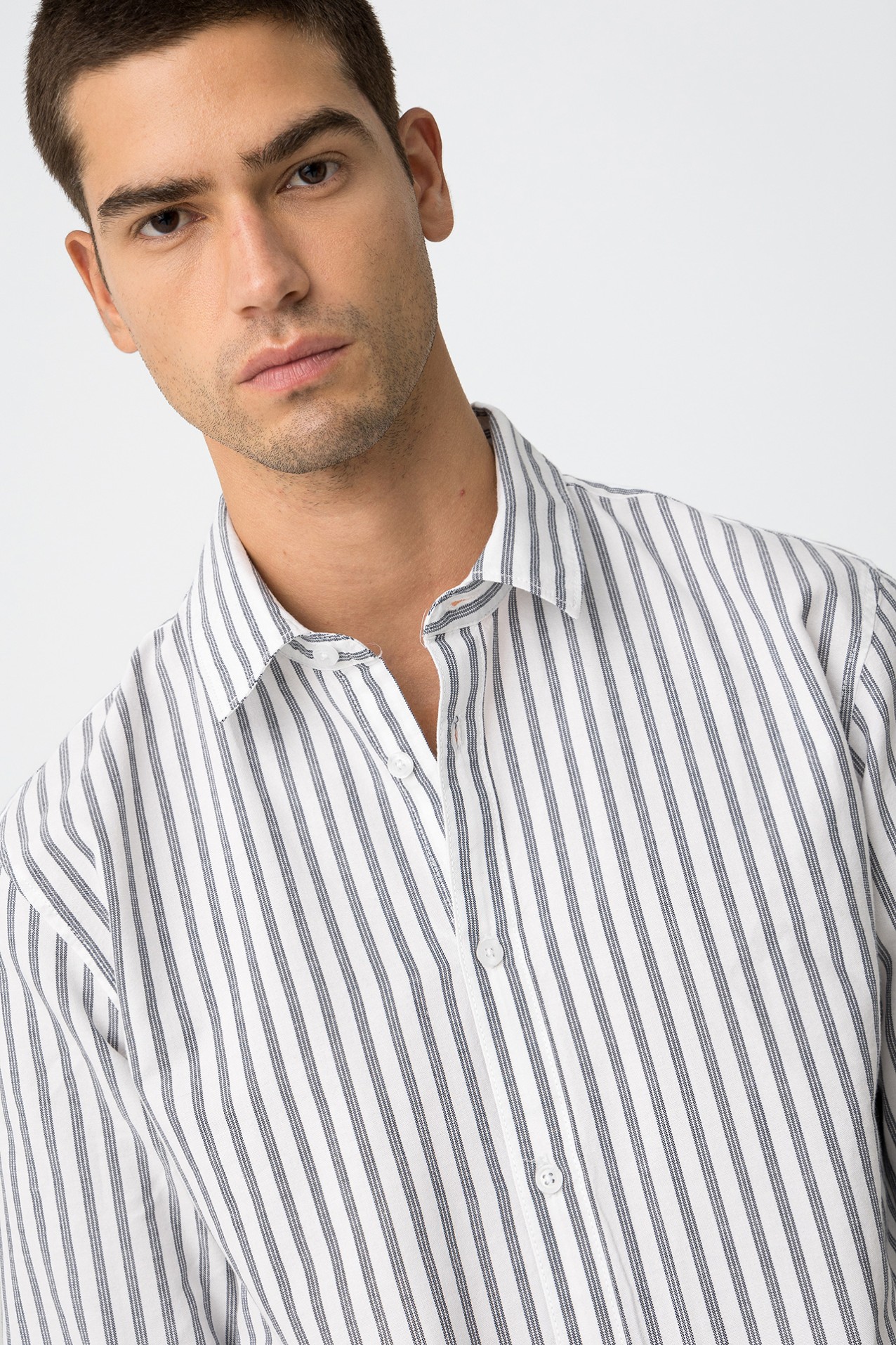 Camisa de Algodo s Riscas