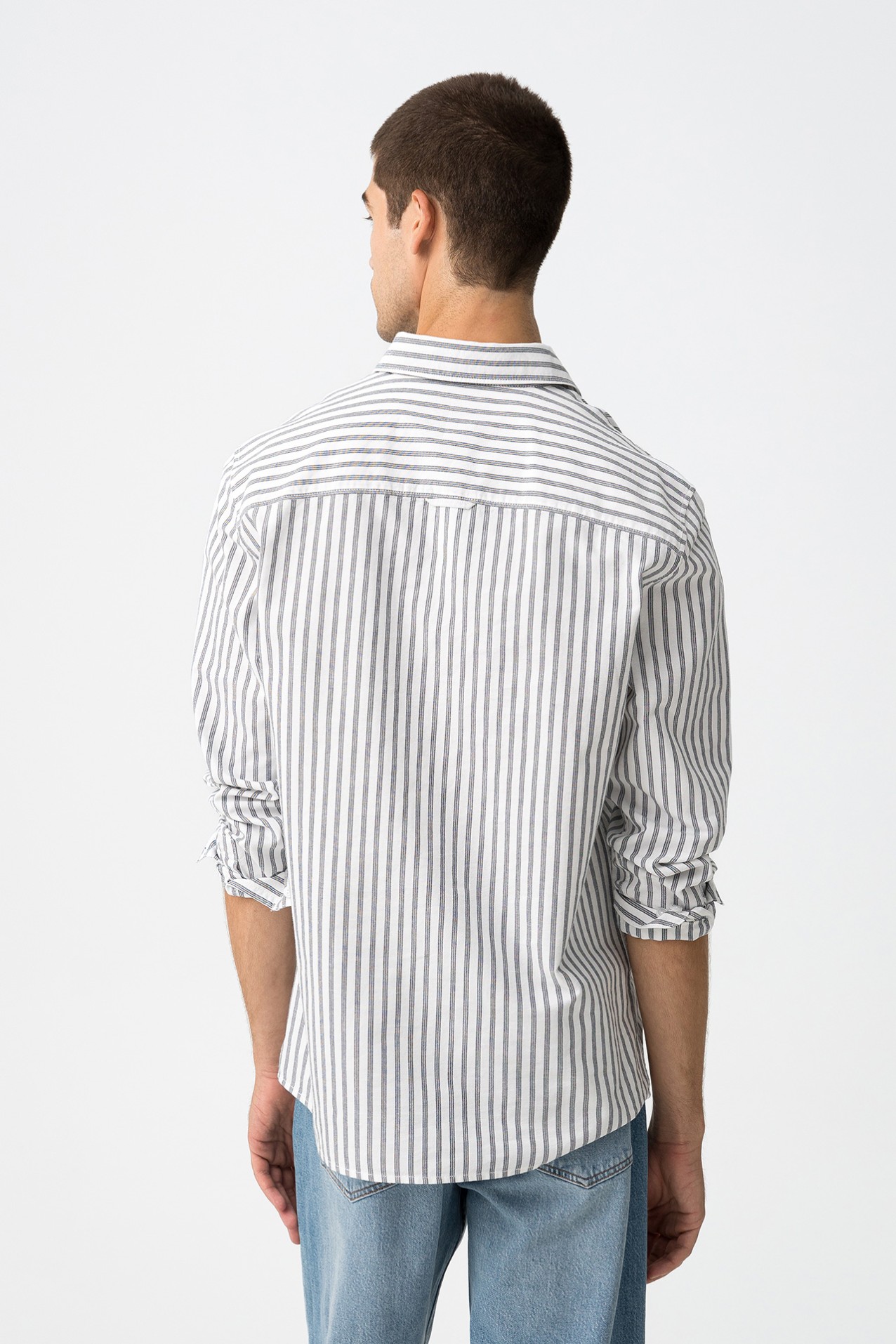 Camisa de Algodo s Riscas