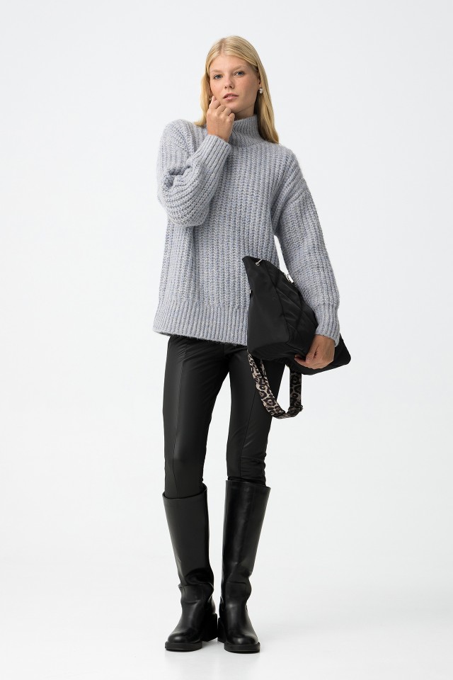 High-Waist Faux Leather Leggings