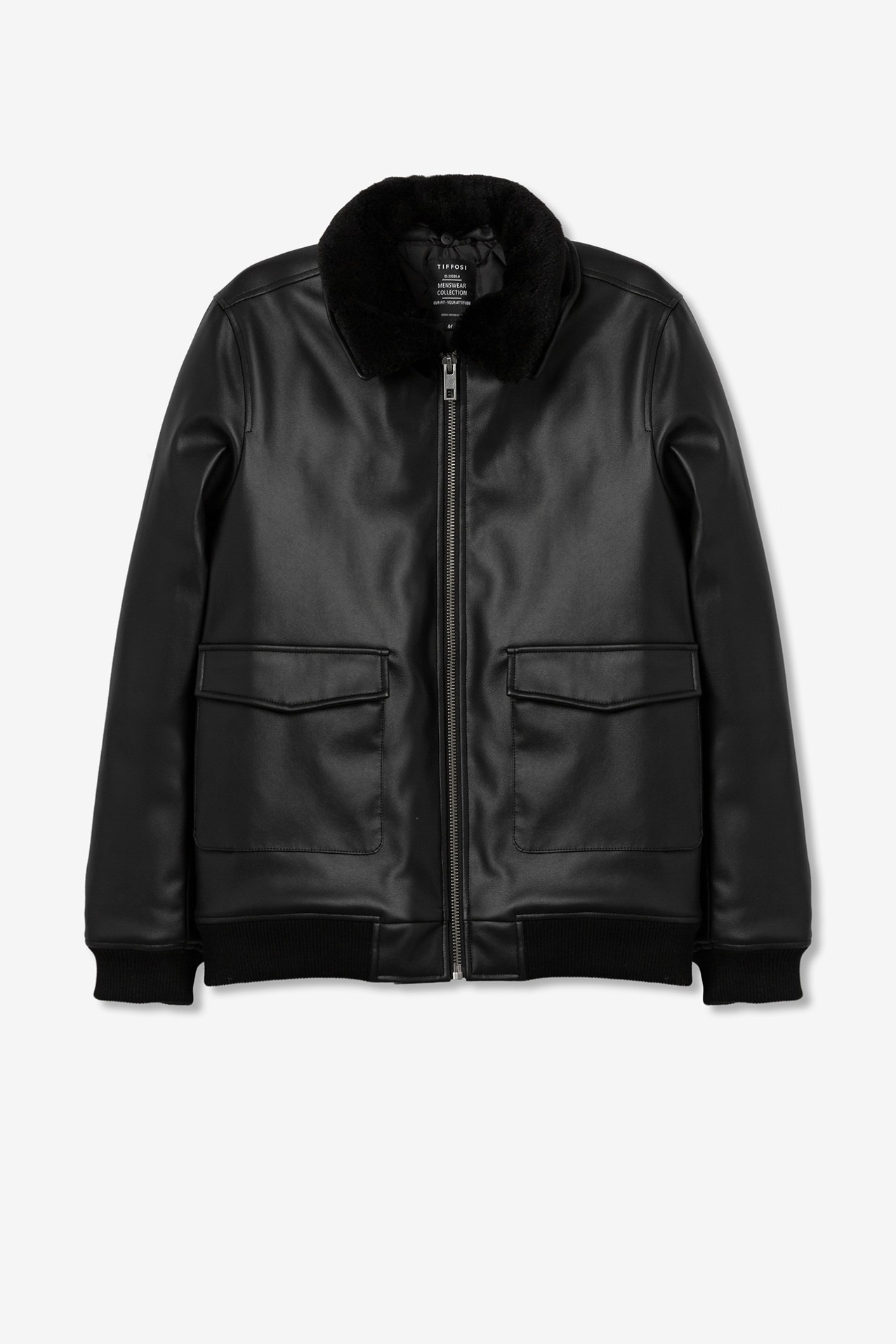 Casaco Bomber Efeito Pele