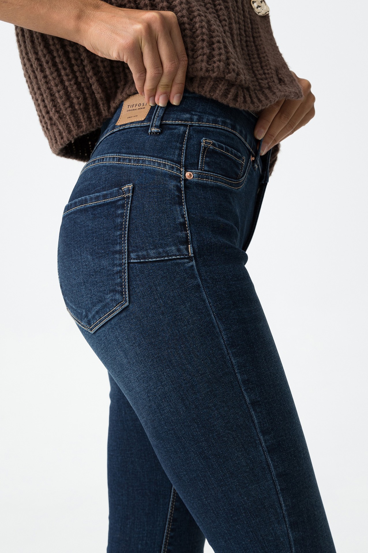 Light Push-up Skinny Jeans with Mid Waist