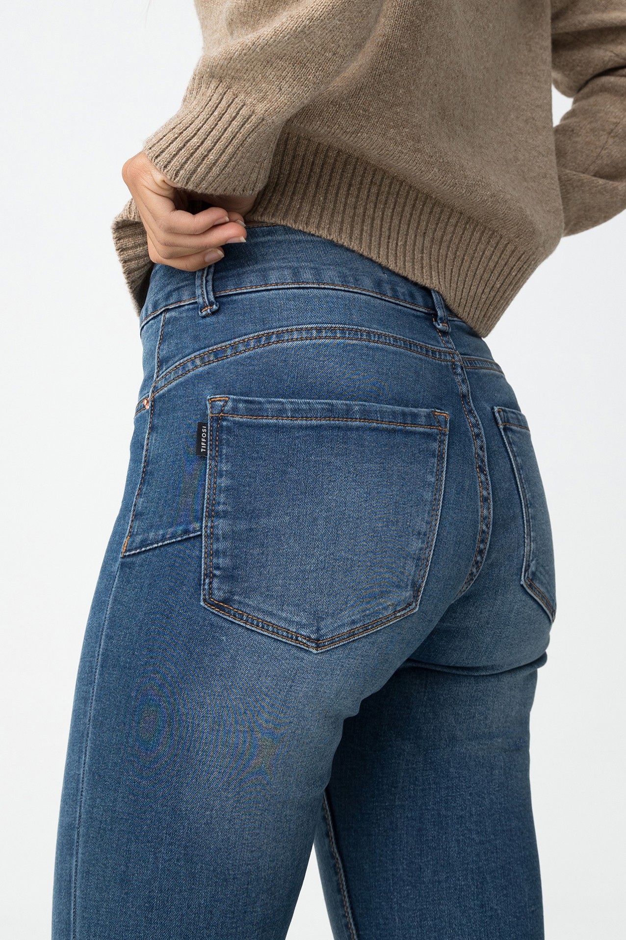 Light Push-up Skinny Jeans with Mid Waist