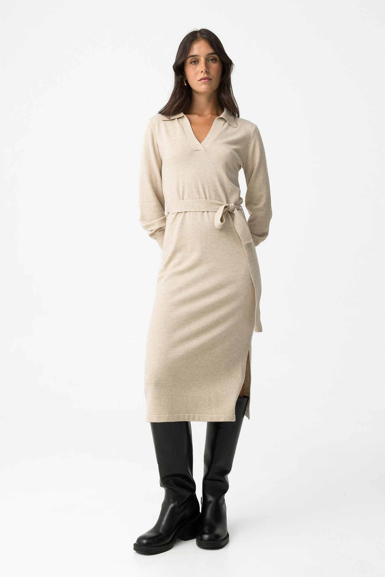 Vestido com Cinto Ajustvel