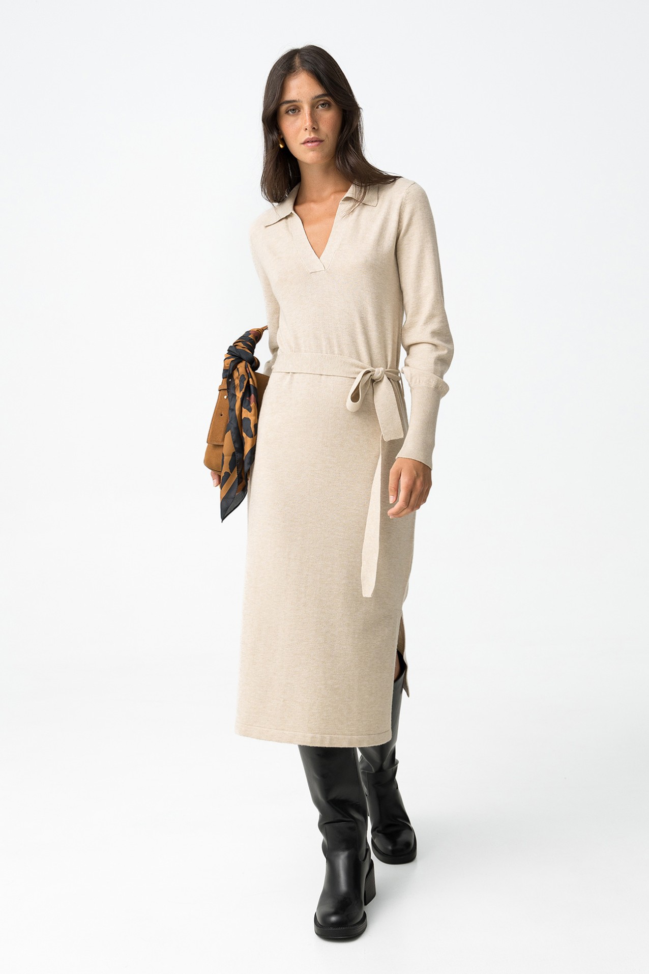 Vestido com Cinto Ajustvel