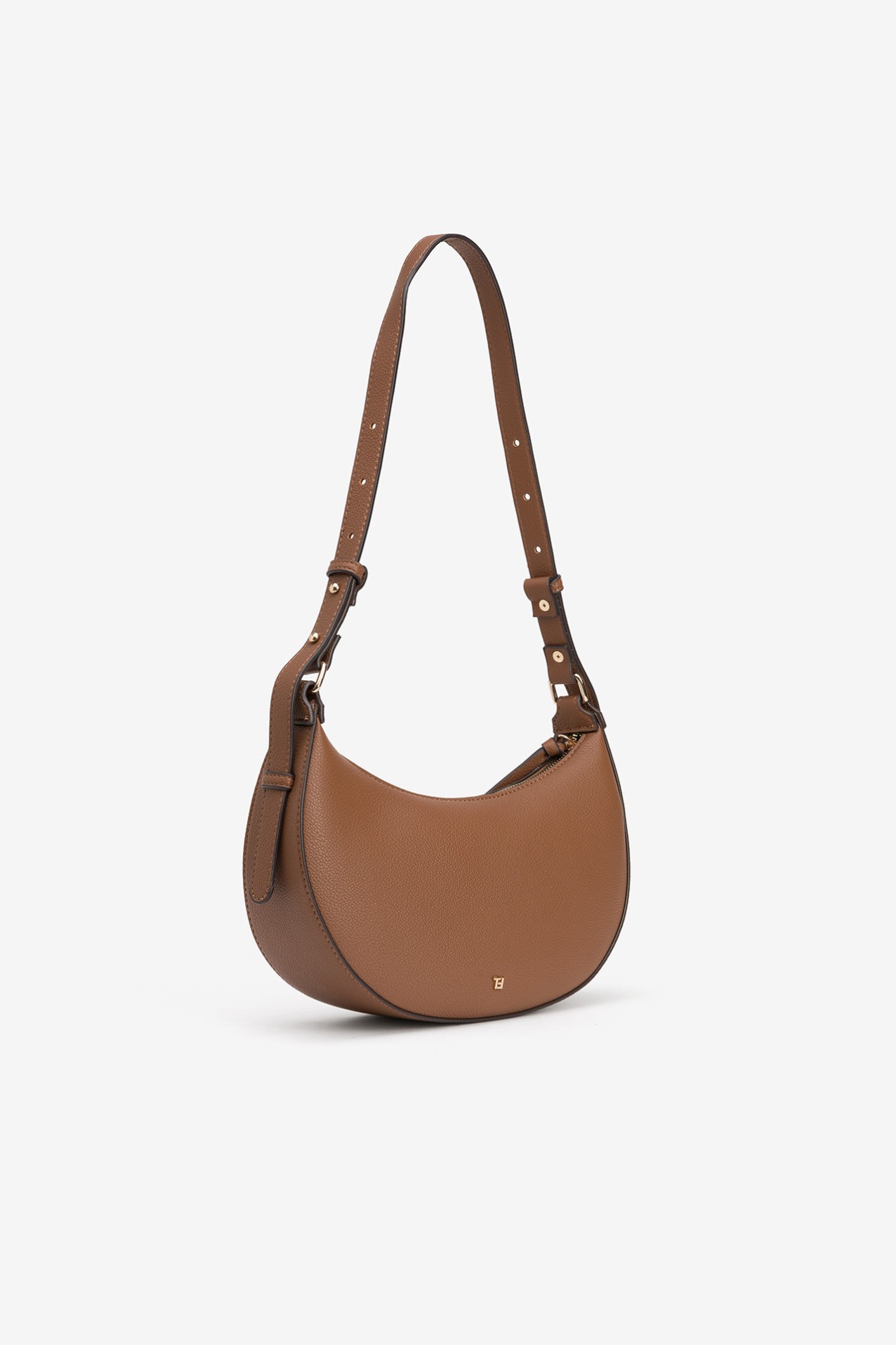 Brown Curved Minimalist Bag