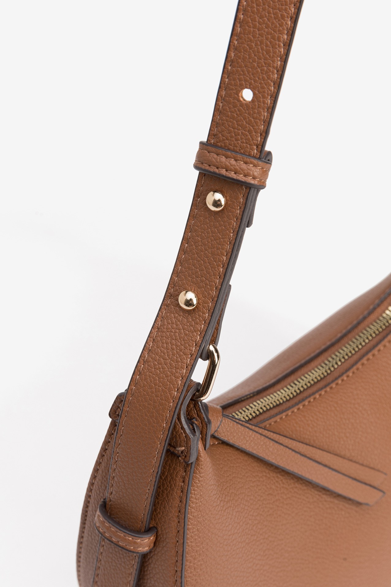 Brown Curved Minimalist Bag