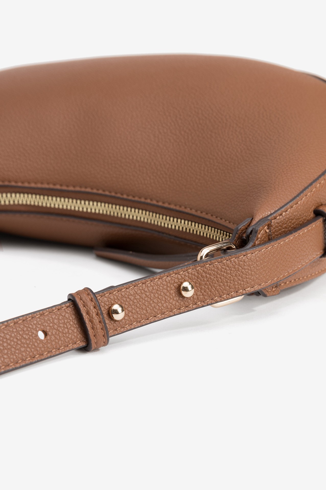 Brown Curved Minimalist Bag