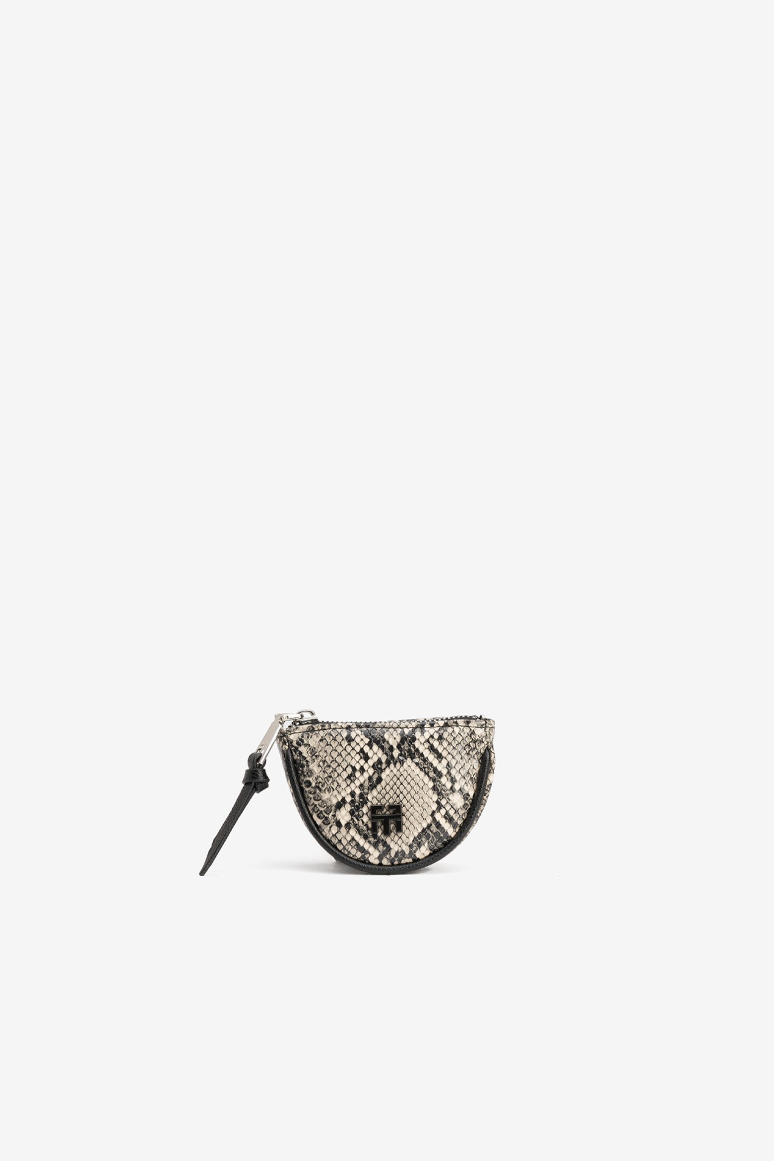 Beige Snake Pattern Pouch