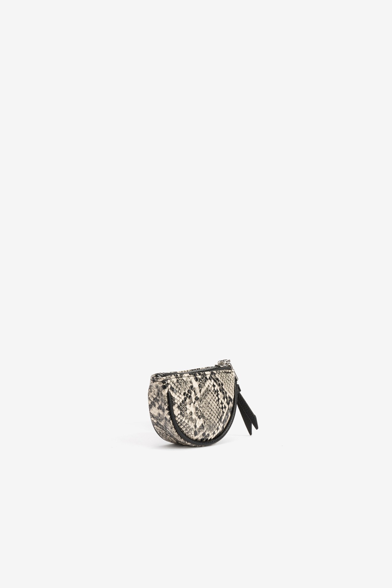 Beige Snake Pattern Pouch