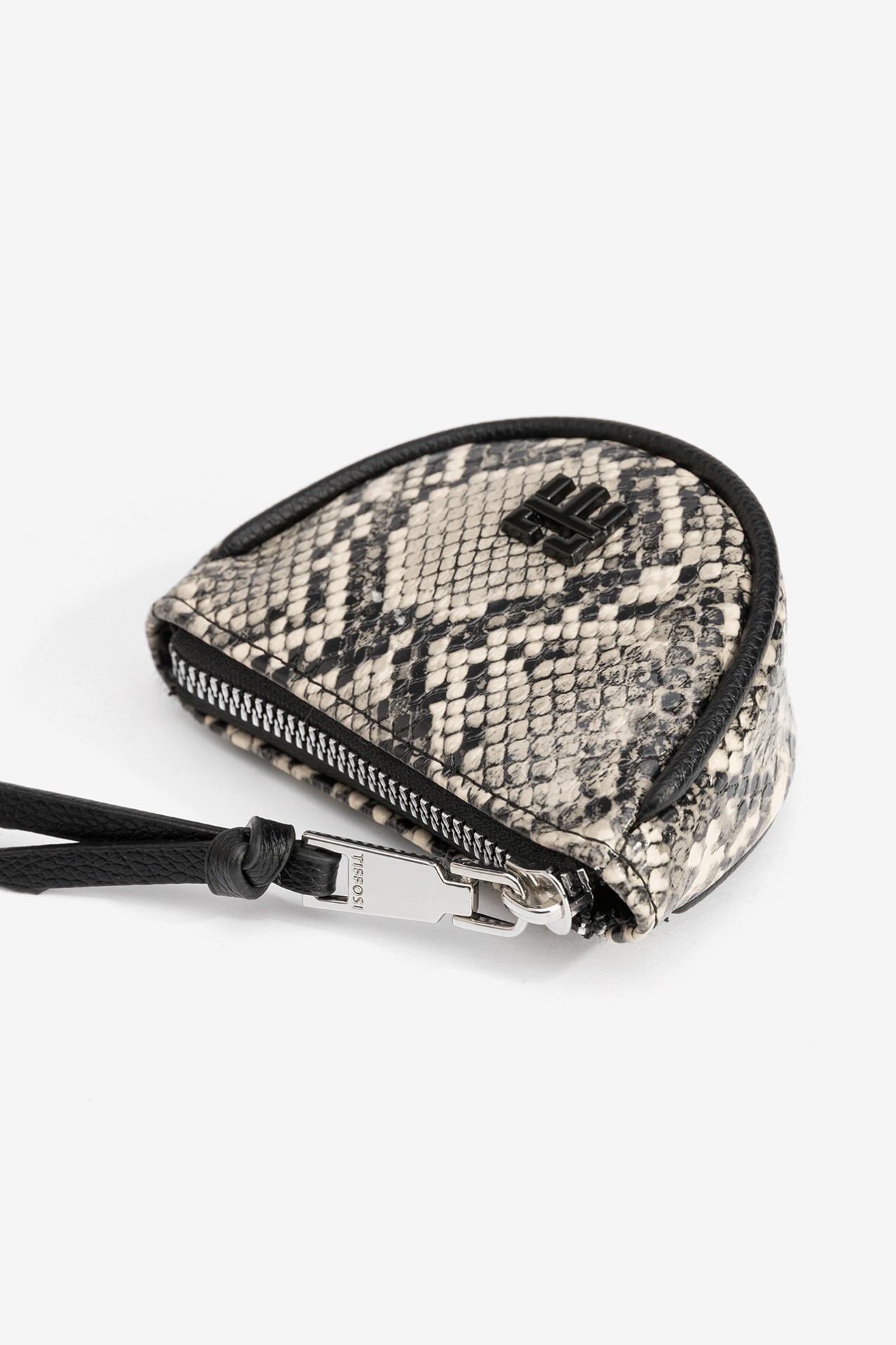 Beige Snake Pattern Pouch
