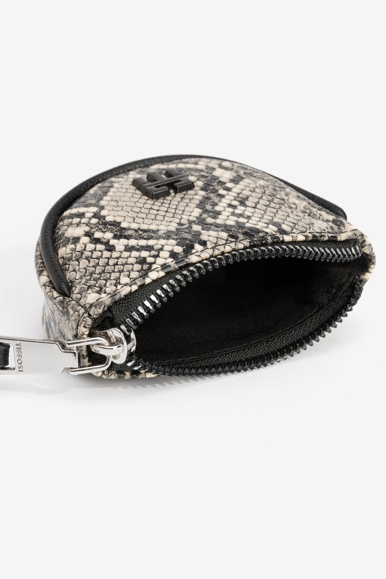 Beige Snake Pattern Pouch