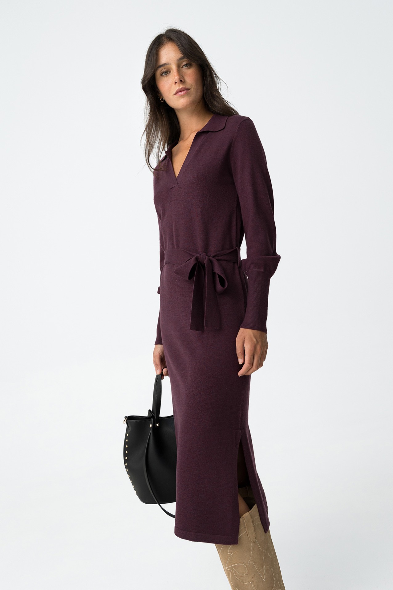 Dress With Adjustable Belt