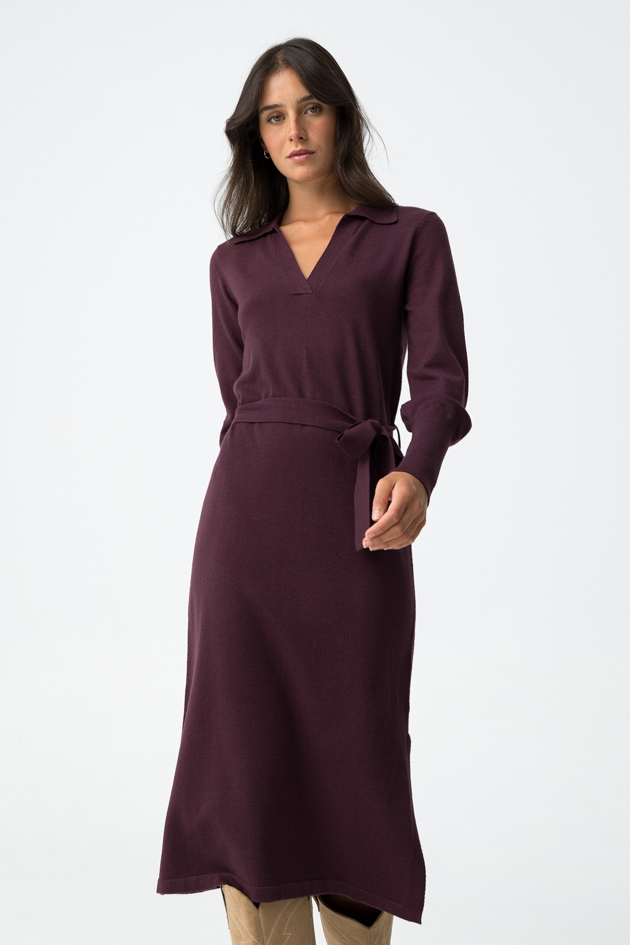 Dress With Adjustable Belt