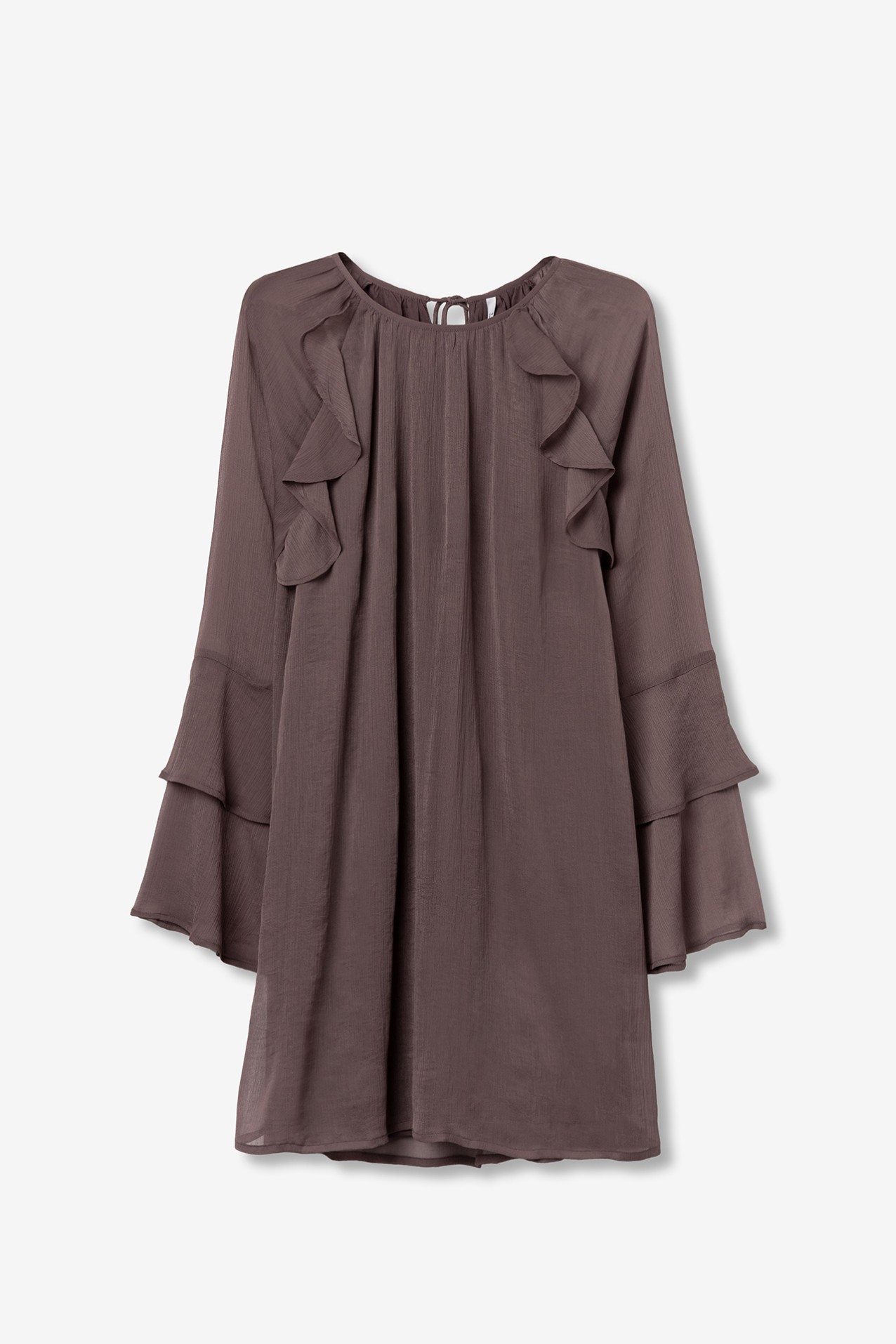 Boho Flowy Brown Dress