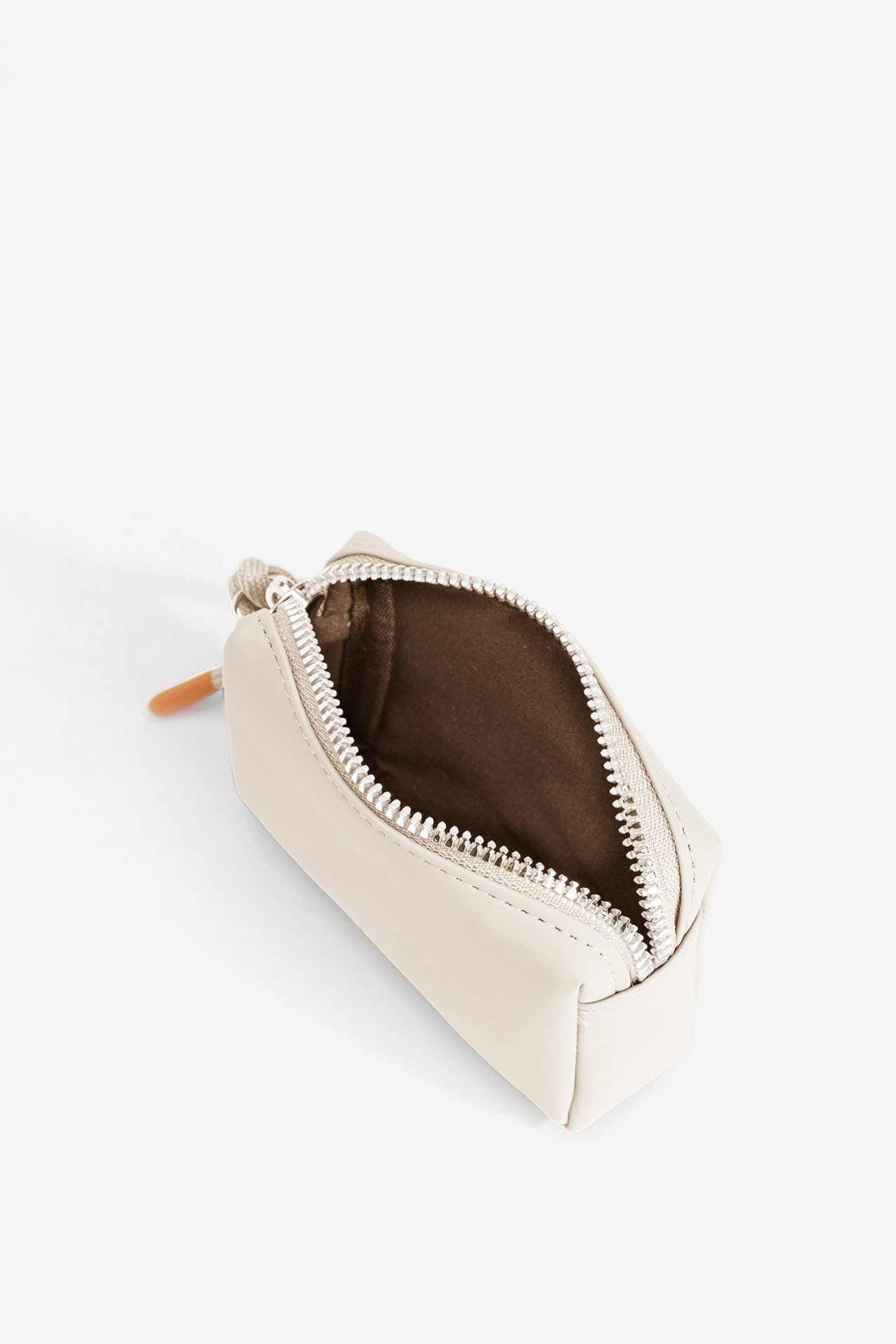 Compact Cream Coin Purse