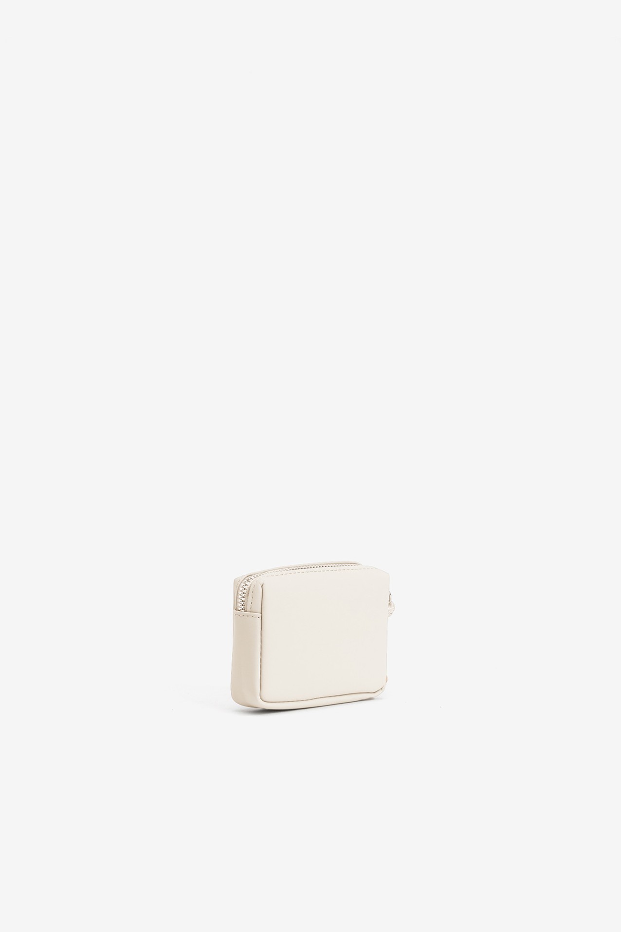 Compact Cream Coin Purse