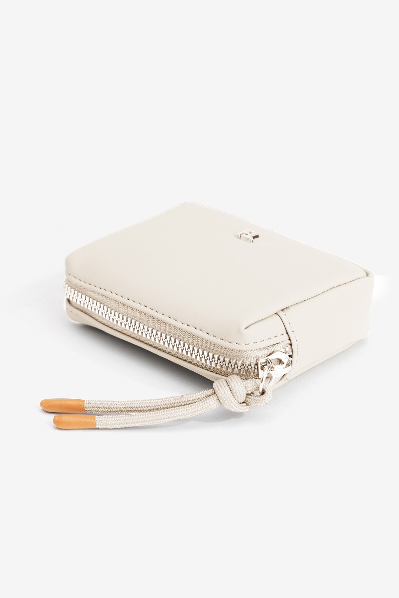 Compact Cream Coin Purse