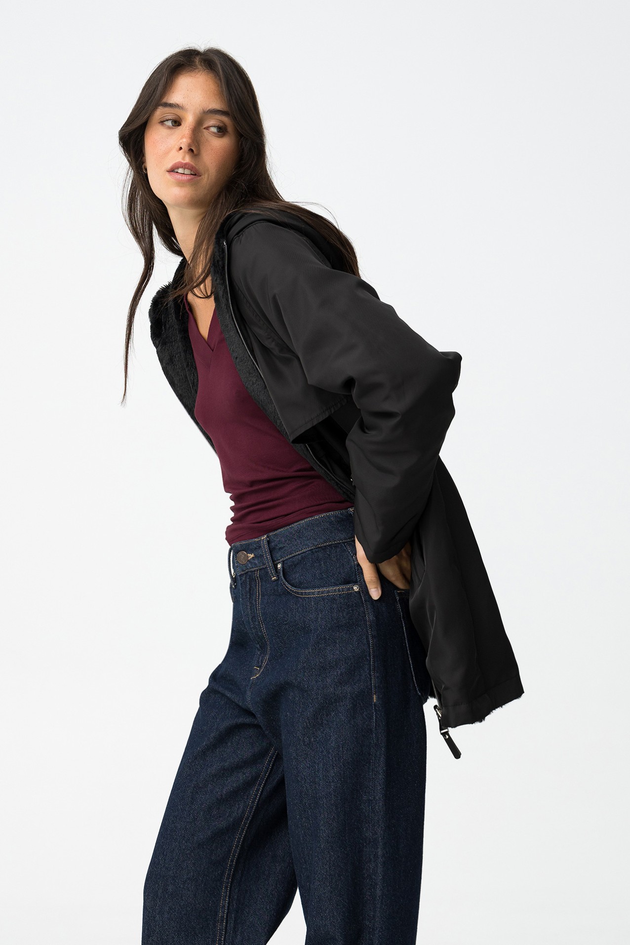 Parka Reversvel Relaxed Fit