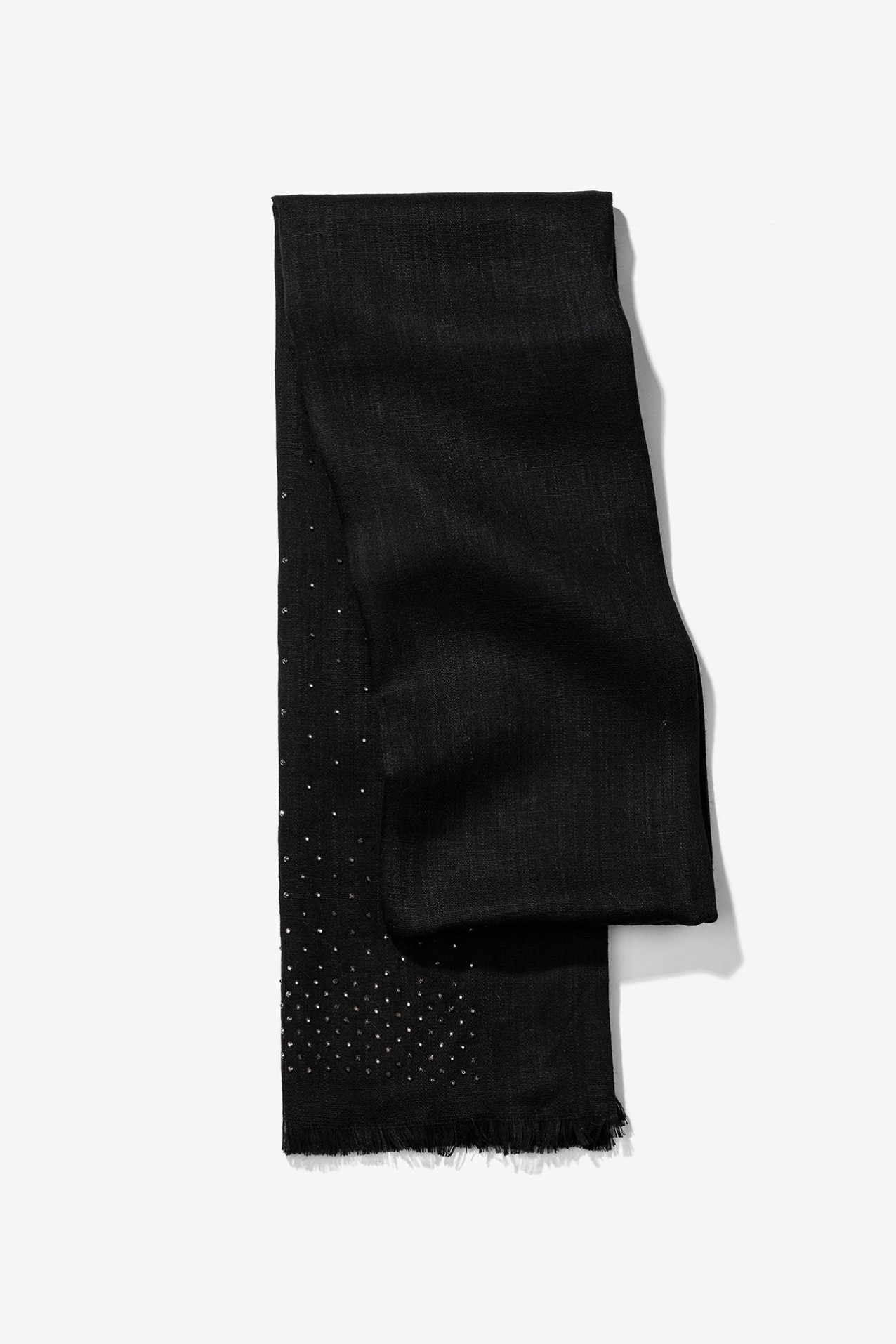 Black Scarf with Studs