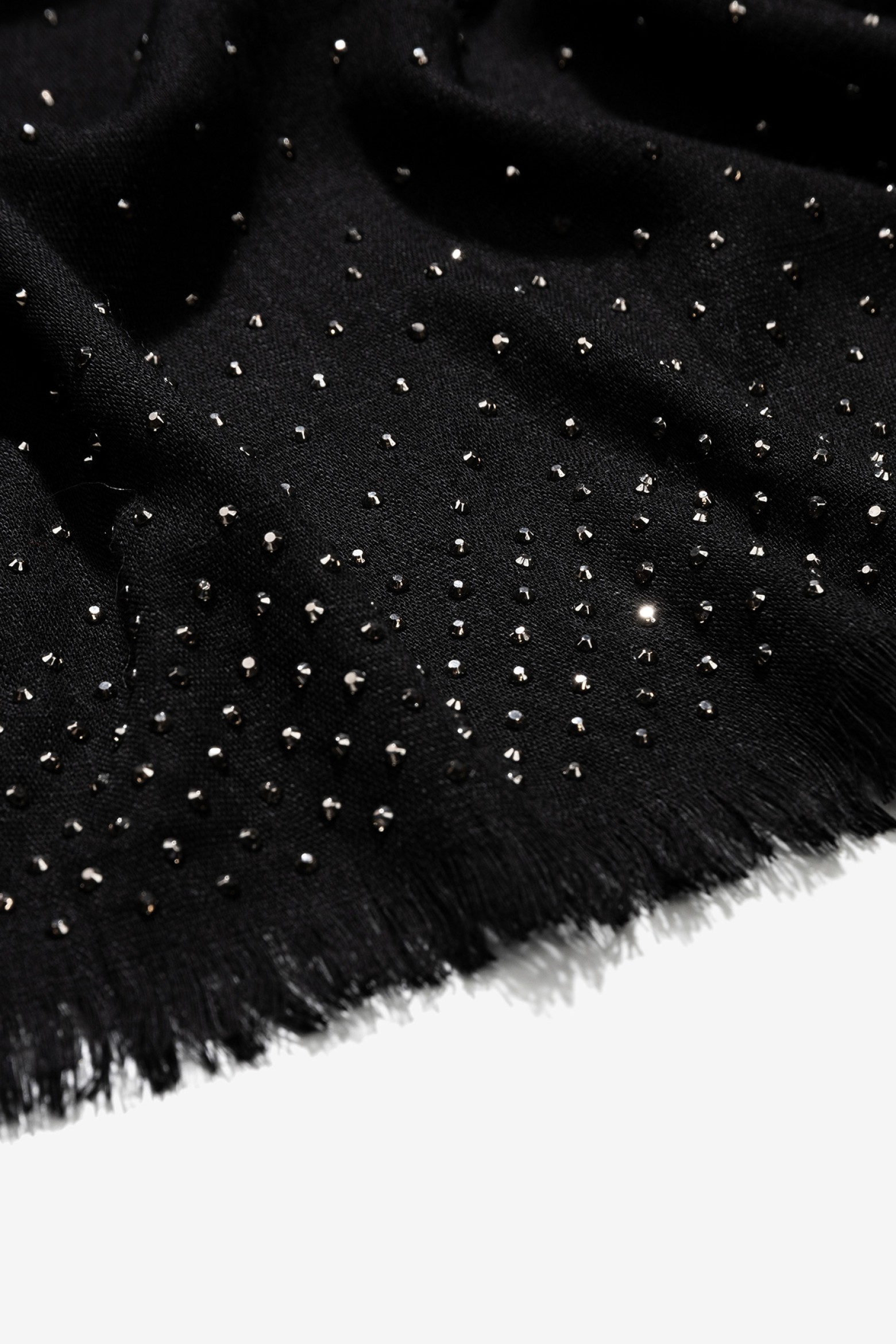 Black Scarf with Studs