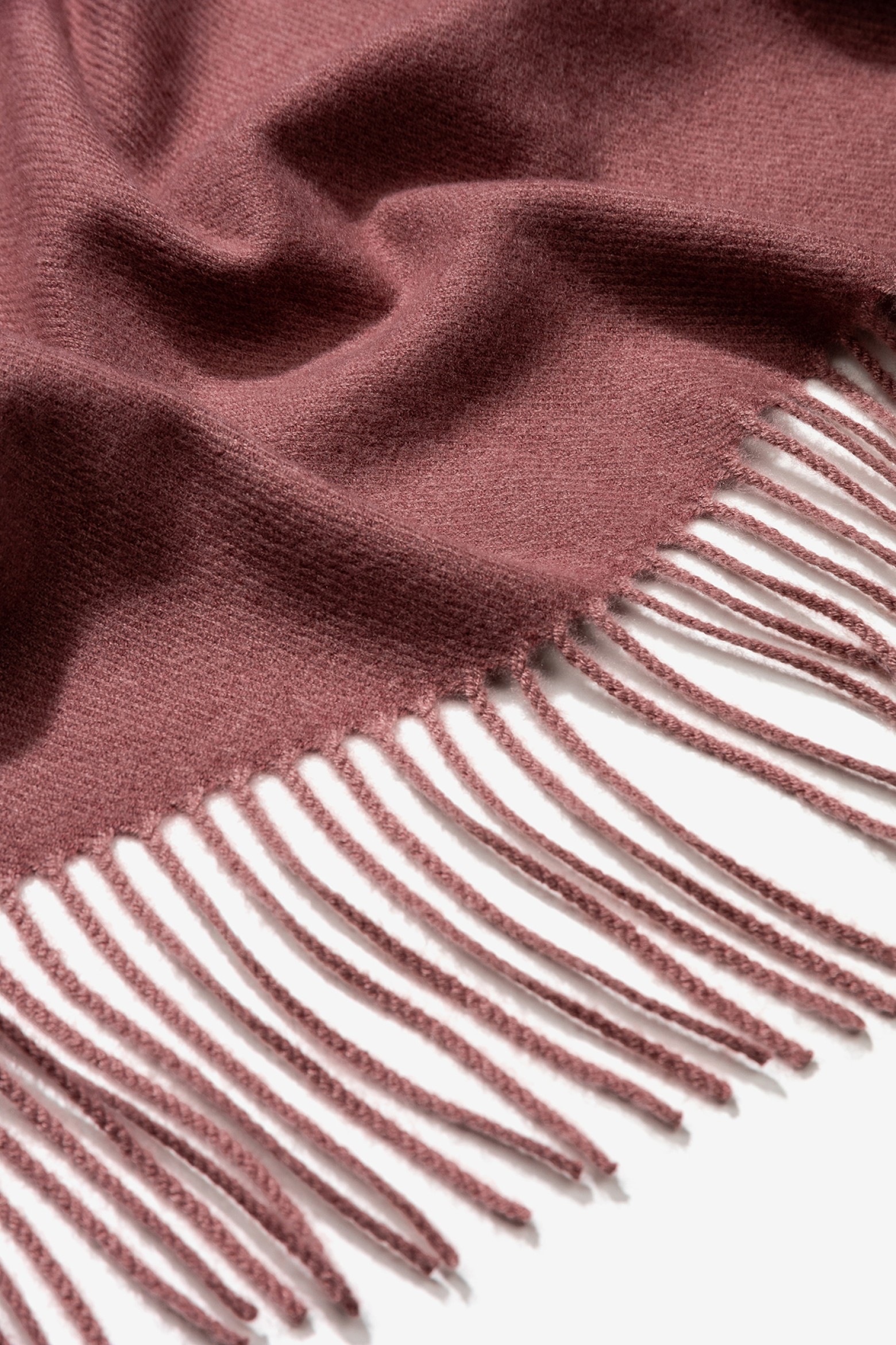 Pink Fringed Scarf