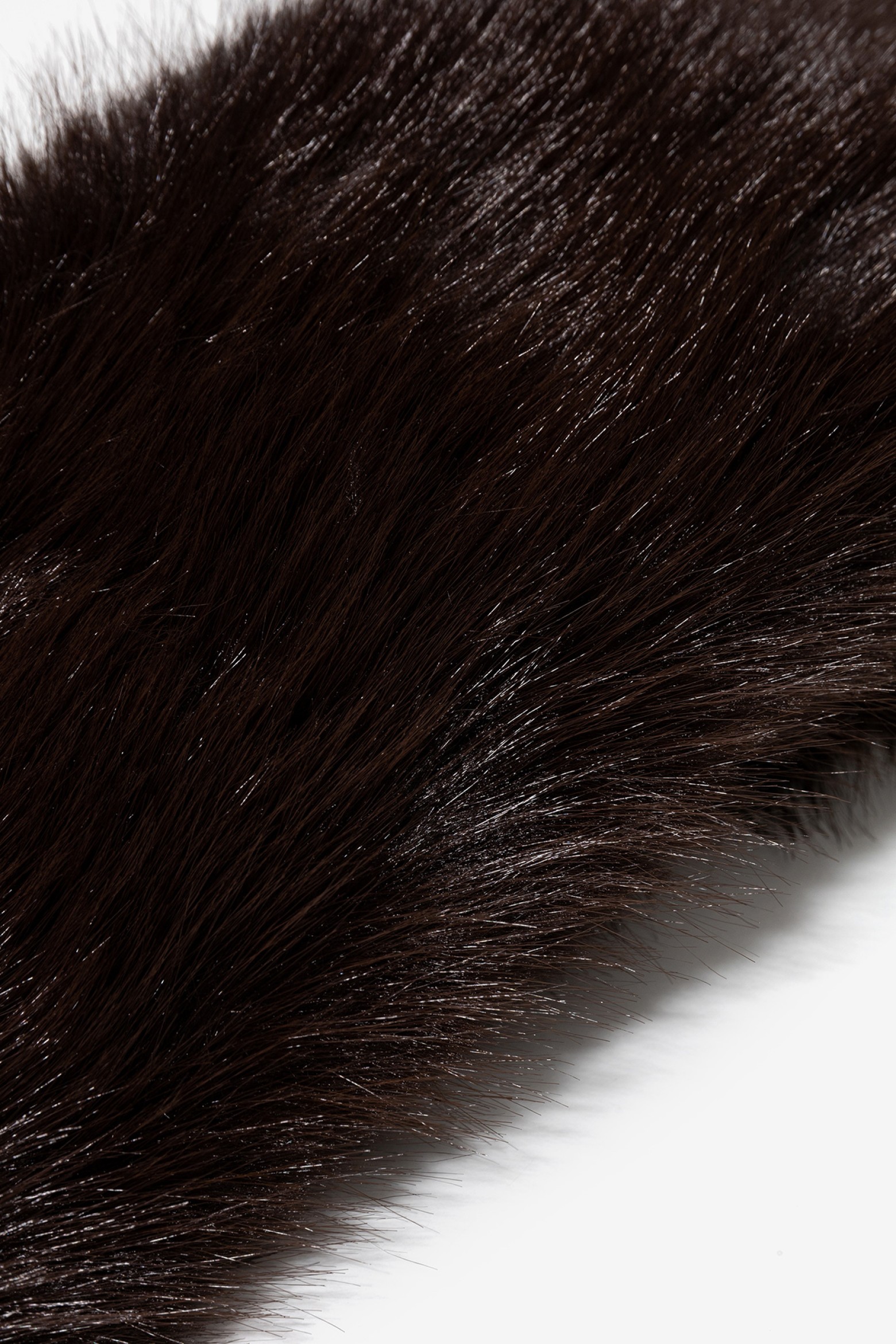 Cachecol de pelo castanho