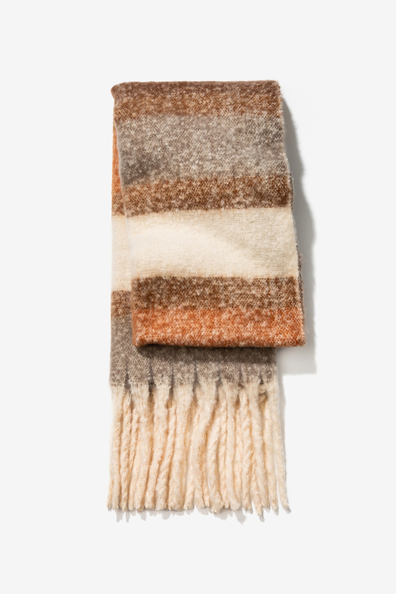 Striped Beige Scarf