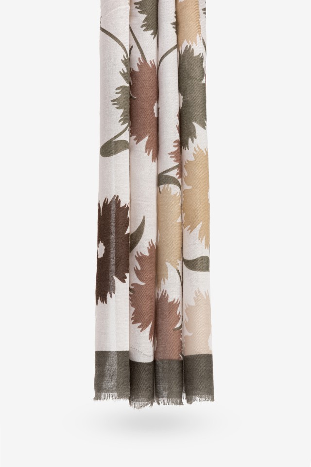 Floral Patterned Scarf