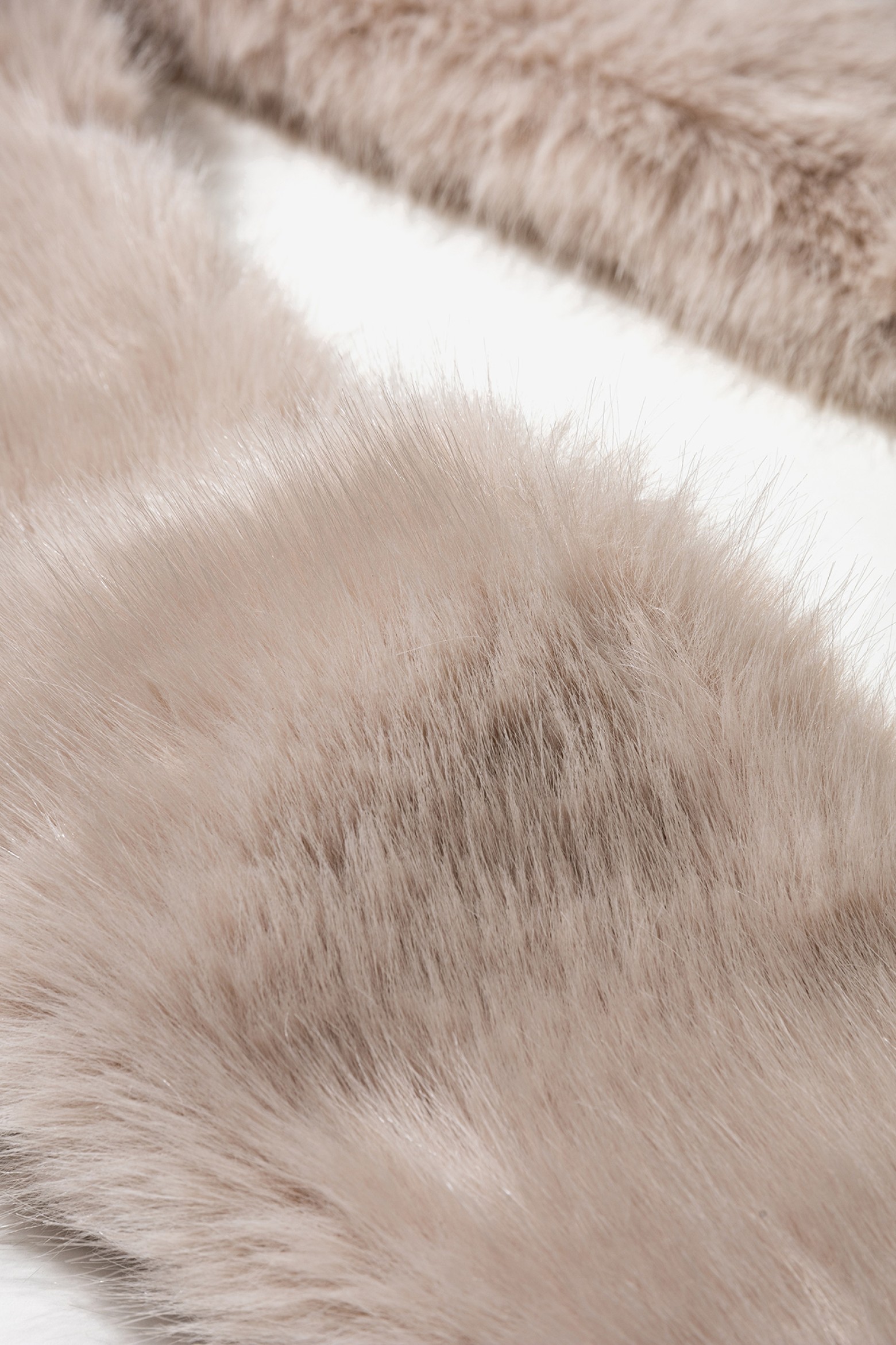 Beige Faux Fur Scarf