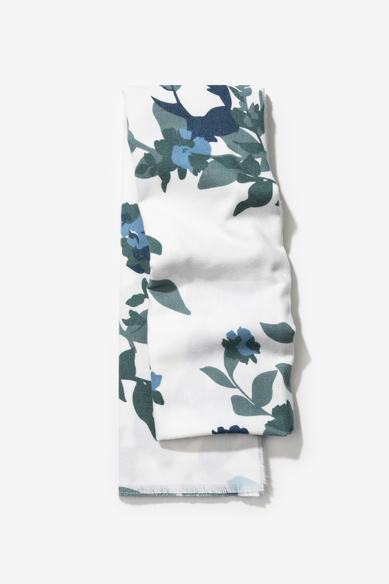 Floral Green Scarf