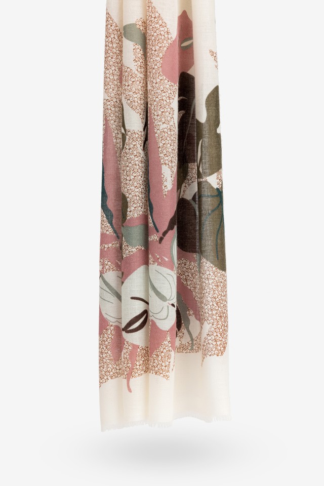 Floral Patterned Scarf