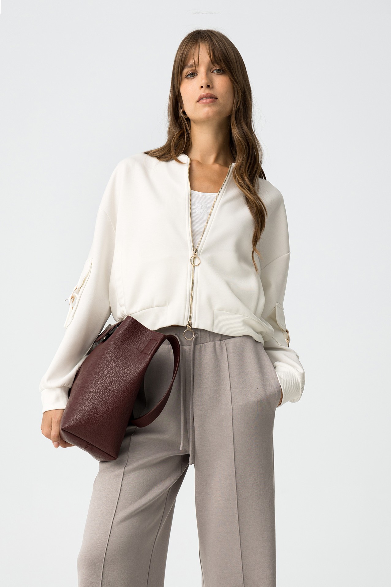 Casaco Bomber de Malha