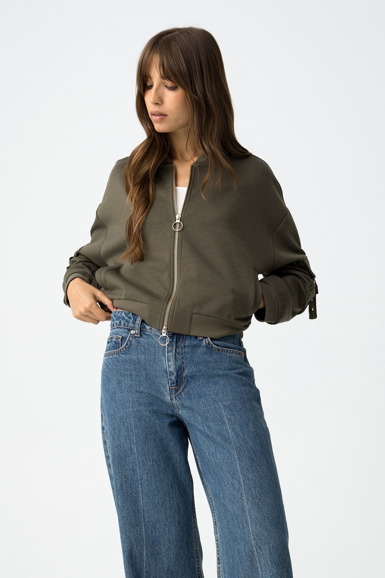 Chaqueta Bomber de Punto