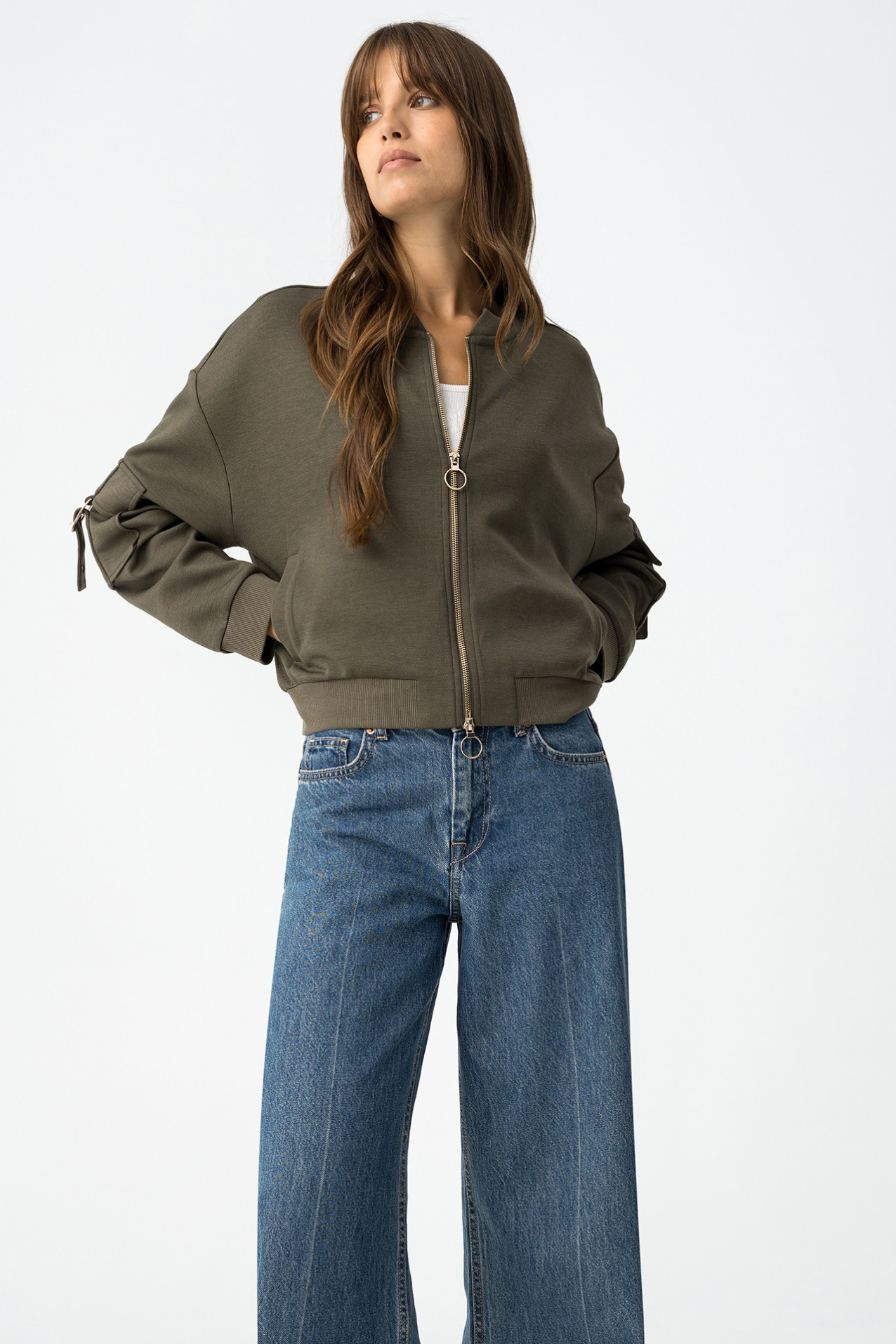 Chaqueta Bomber de Punto