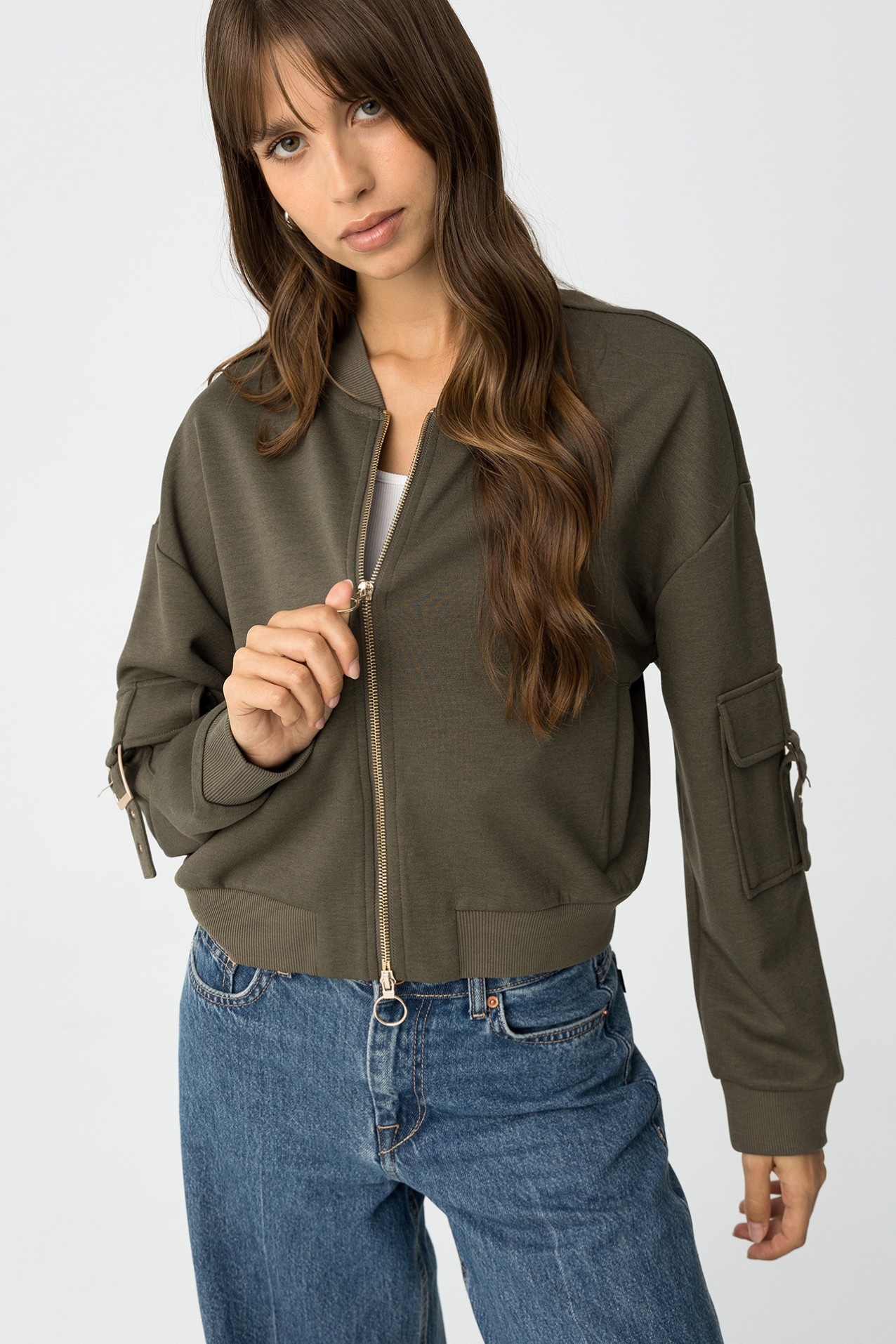 Chaqueta Bomber de Punto