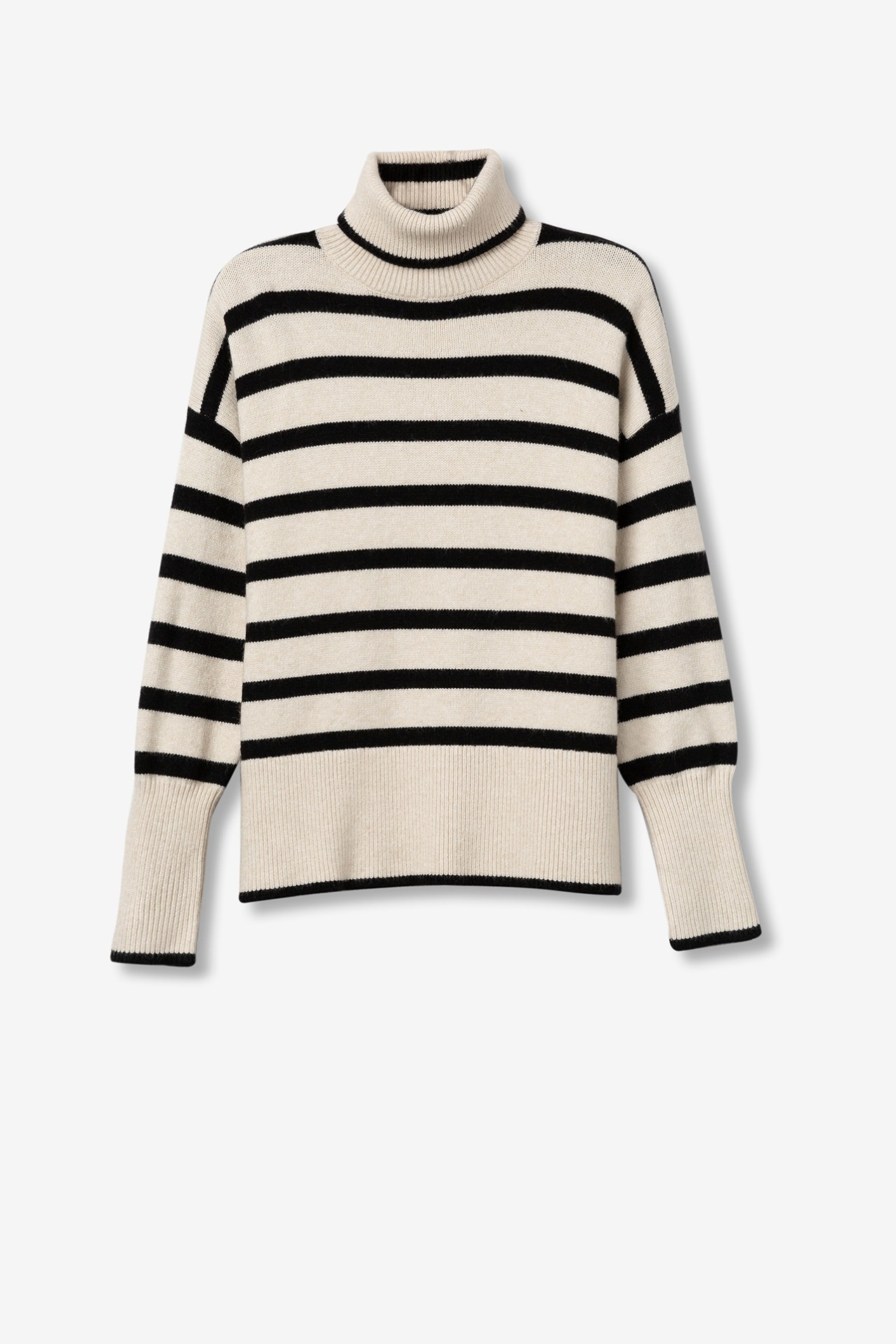 Relaxed Sweater with Stripes